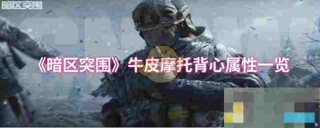 《暗区突围》牛皮摩托背心属性一览