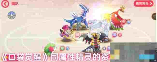 《口袋觉醒》同属性精灵的资源分配问答