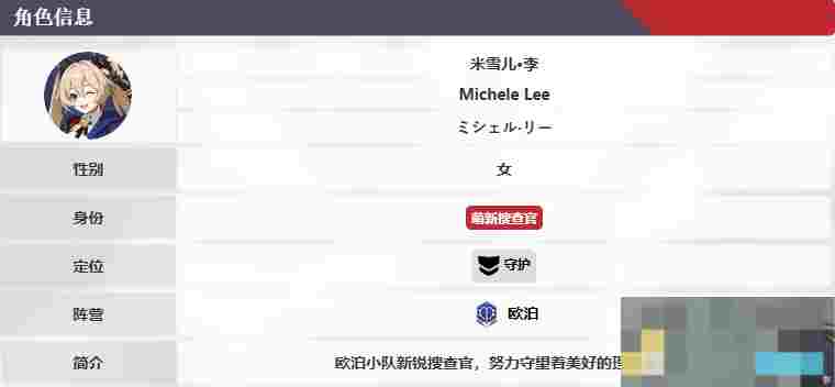 《卡拉彼丘》米雪儿李技能介绍