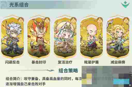 《翻滚吧天神》系别通用阵阵容搭配攻略推荐