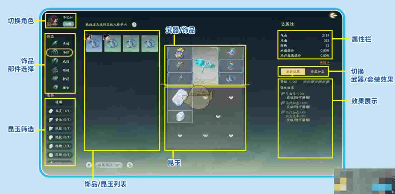 《仙剑世界》新手必看游戏界面介绍