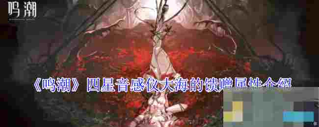 《鸣潮》四星音感仪大海的馈赠属性介绍