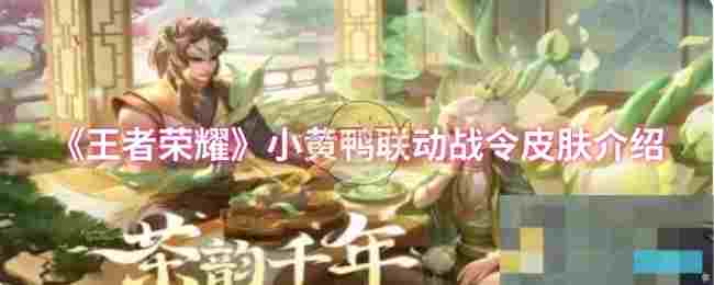 《王者荣耀》小黄鸭联动战令皮肤介绍