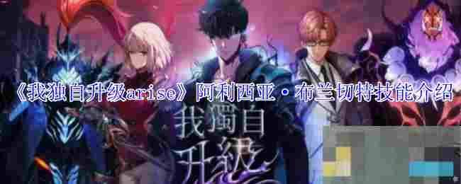 《我独自升级arise》阿利西亚·布兰切特技能介绍