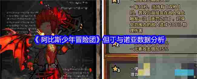 《 阿比斯少年冒险团》但丁与诺亚数据分析