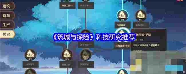 《筑城与探险》科技研究推荐