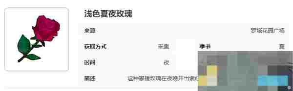 《开放空间》罗塔花园广场采集物图鉴