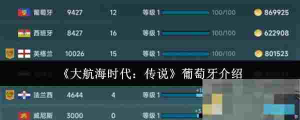《大航海时代：传说》葡萄牙介绍