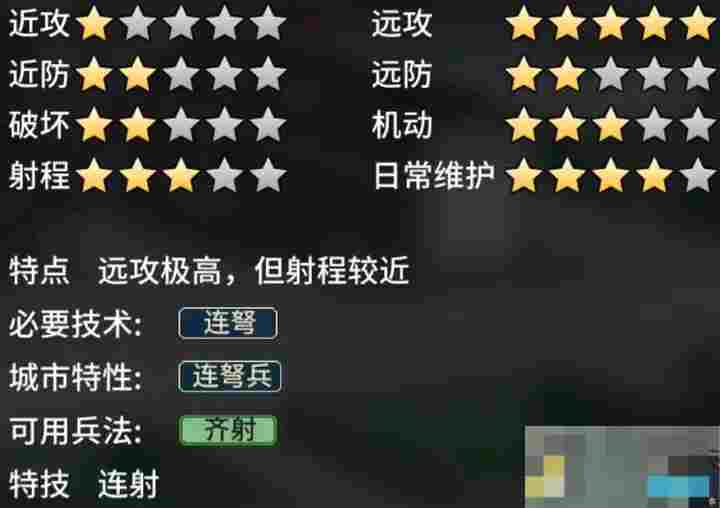 《汉末霸业》弓兵特殊兵种介绍