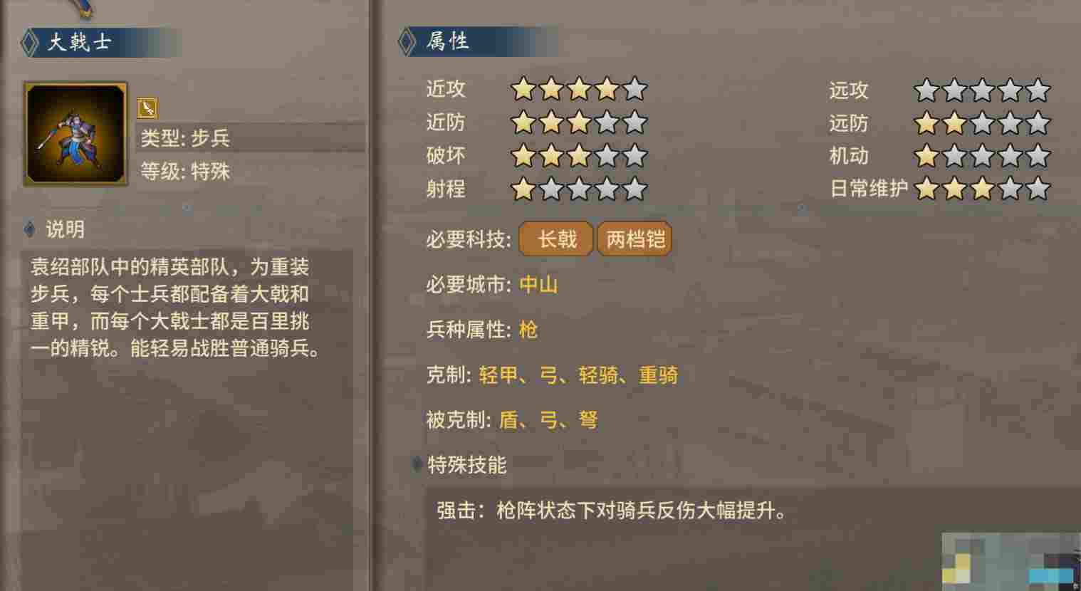 《汉末霸业》特殊兵种武将特性加成选择攻略