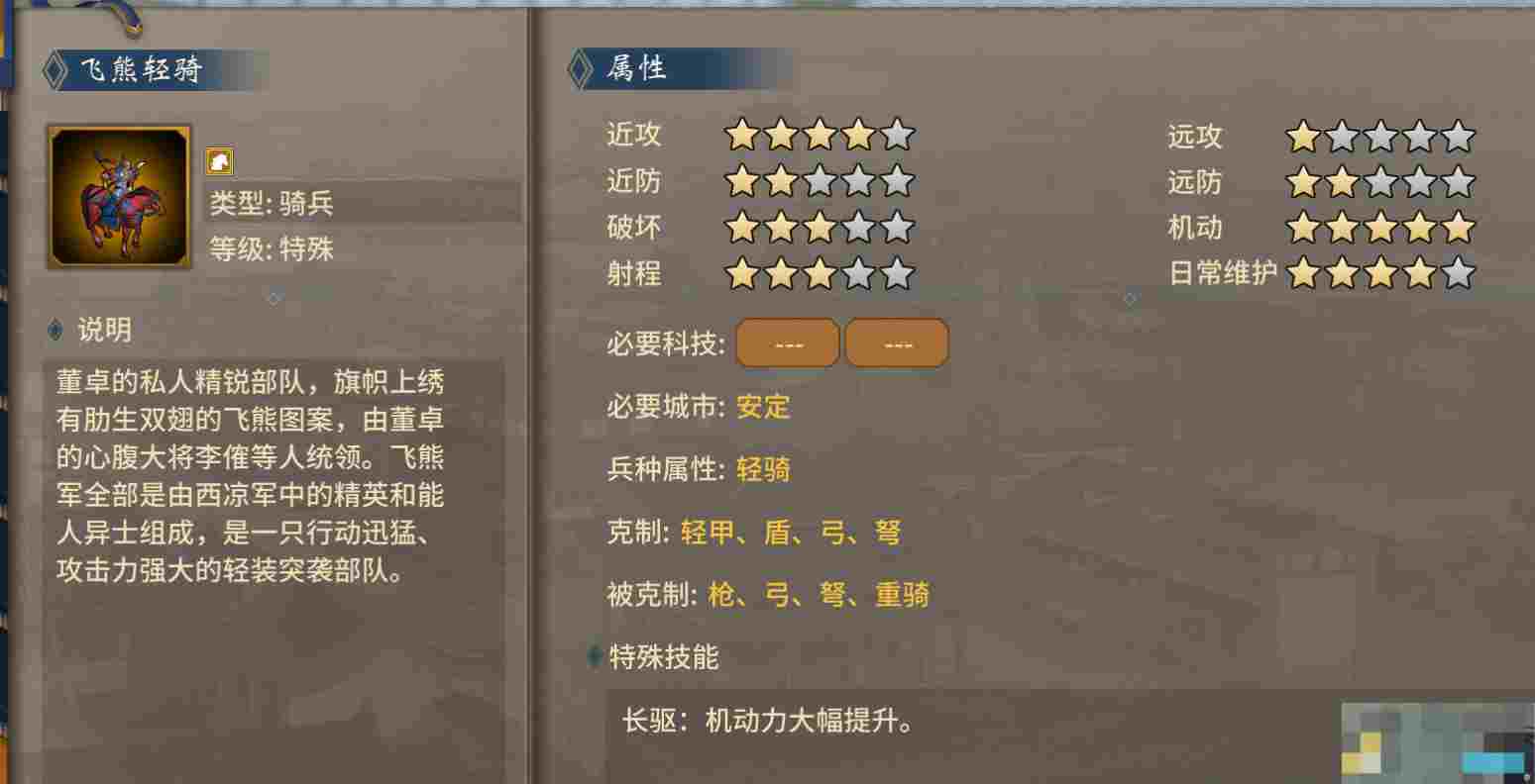 《汉末霸业》特殊兵种武将特性加成选择攻略