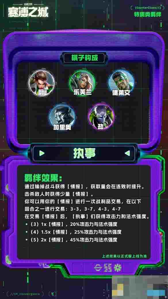 《金铲铲之战》执事专属海克斯介绍