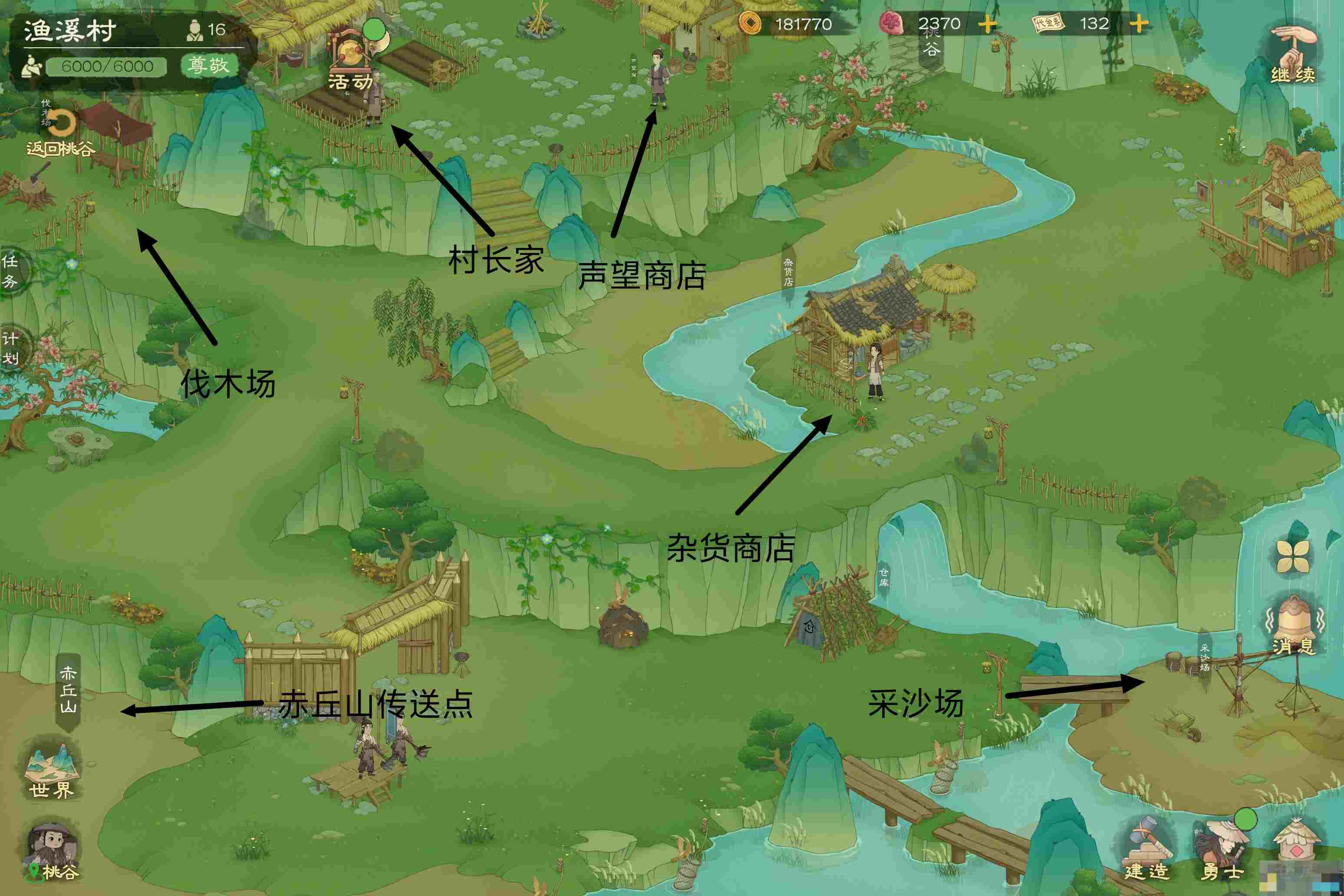 《桃源记2》鱼溪村建设及材料攻略