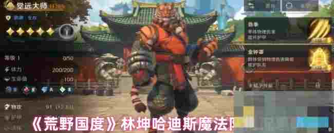 《荒野国度》林坤哈迪斯魔法队搭配思路