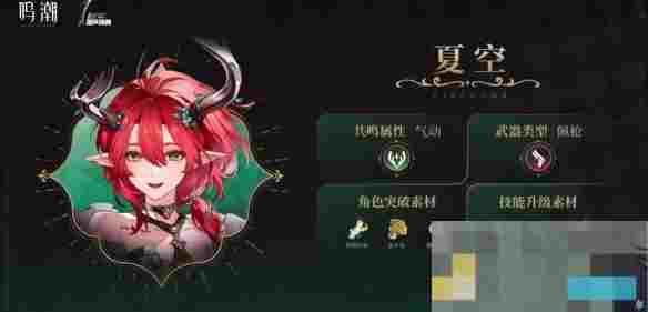 《鸣潮》夏空培养材料一览