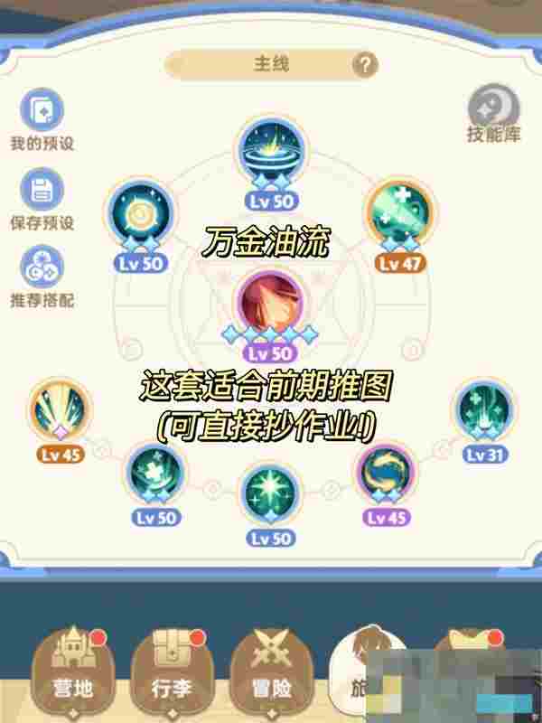 《出发吧麦芬》服士技能搭配推荐