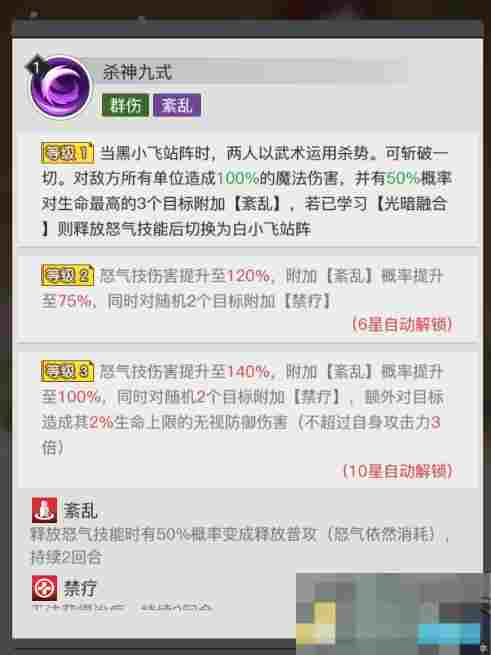 《三千幻世》黑白小飞角色测评