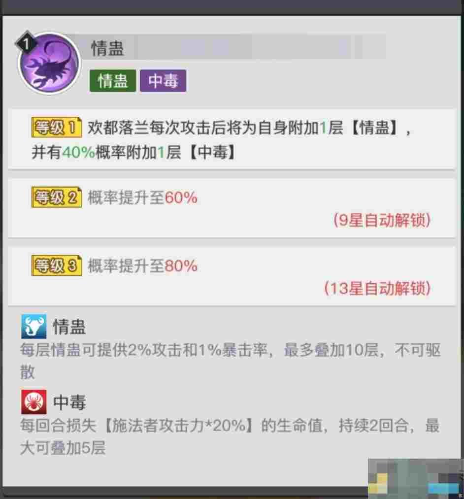 《三千幻世》欢都落兰技能解析