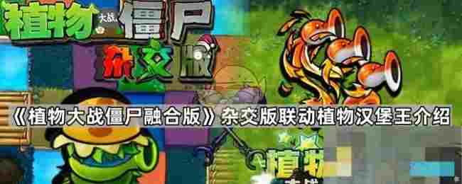 《植物大战僵尸融合版》杂交版联动植物汉堡王介绍
