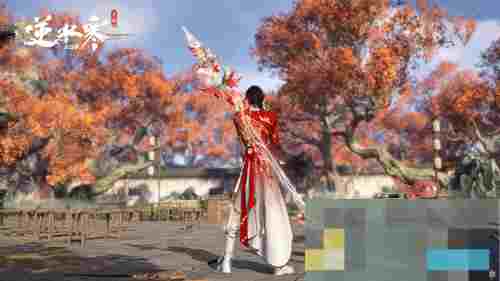《逆水寒手游》全新剪纸主题武器春灯裁蝶外观一览