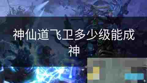 飞卫成神所需等级探讨