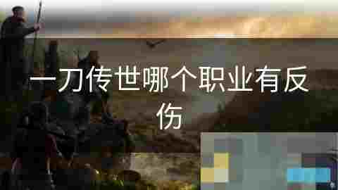 一刀传世反伤职业深度介绍与实战攻略