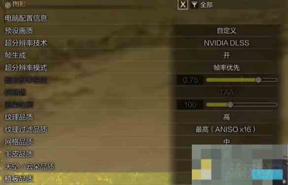 怪物猎人荒野画面设置介绍