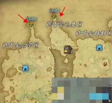 最终幻想14田园郡位置查询水晶世界地图方法