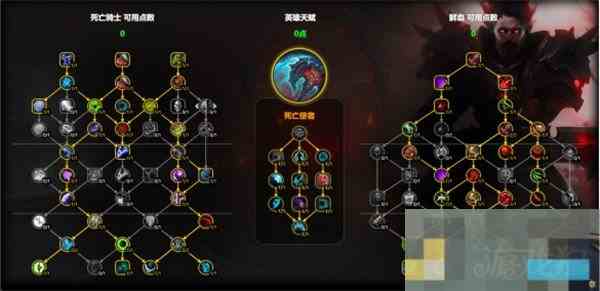 魔兽世界11.1版本血DK天赋加点方法