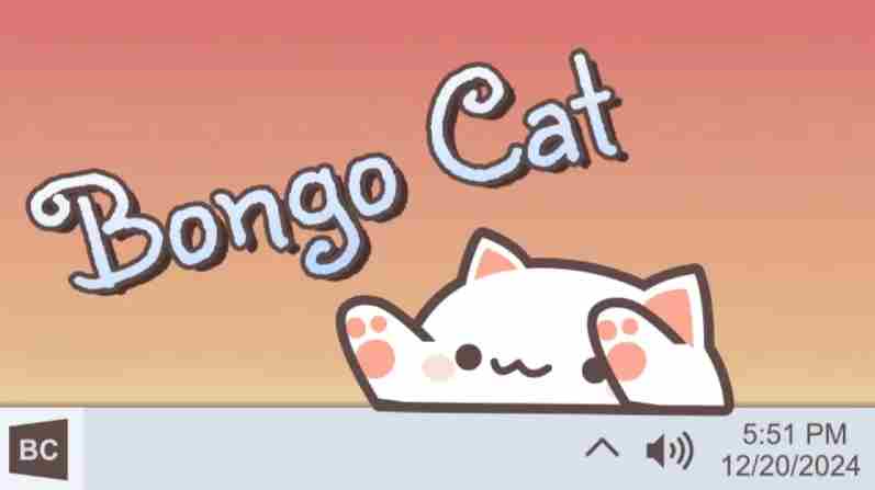 Steam热门拍桌猫游戏Bongo Cat免费试玩开启