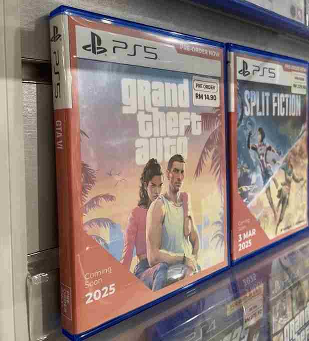 GTA6实体版马来西亚零售店上架接受24元订金预售