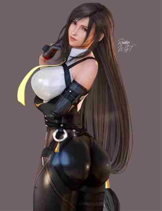 蒂法3D魅力展示 FF7重制版性感美图