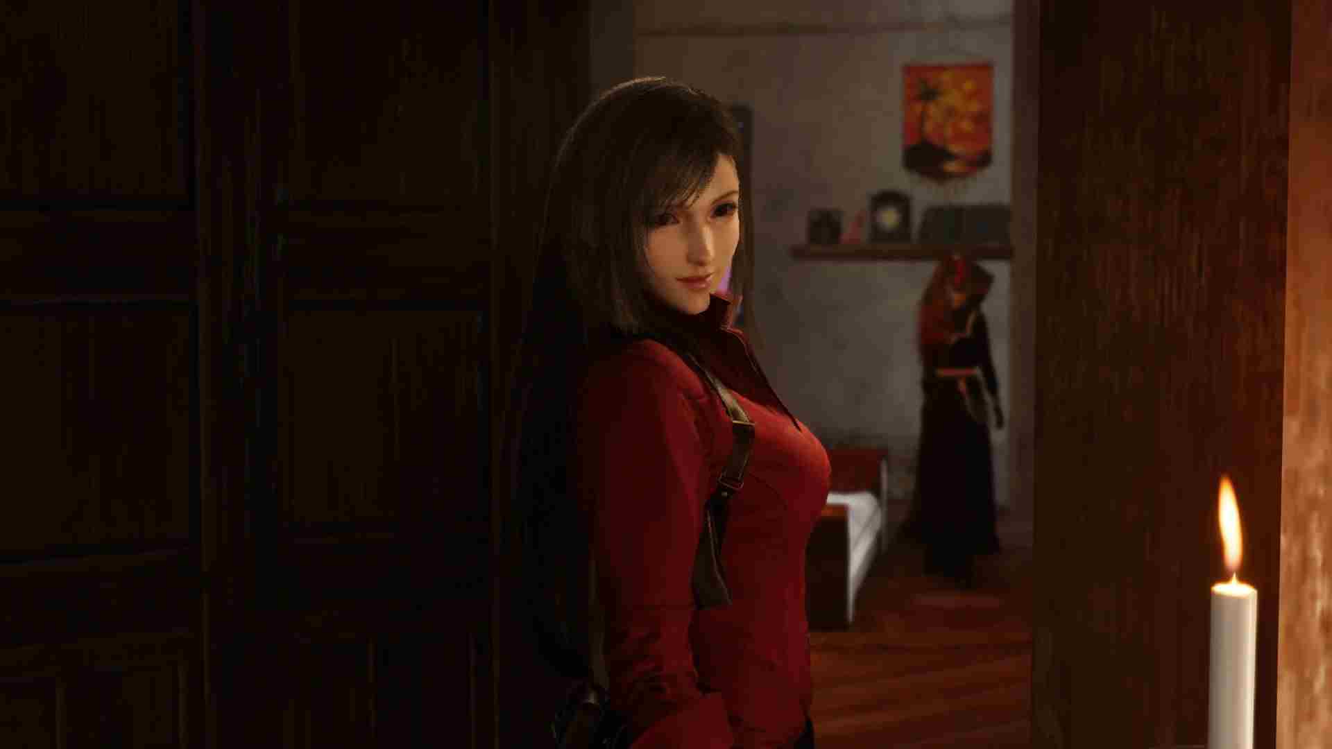 红色风情艾达王蒂法Mod FF7RE时尚穿搭方法
