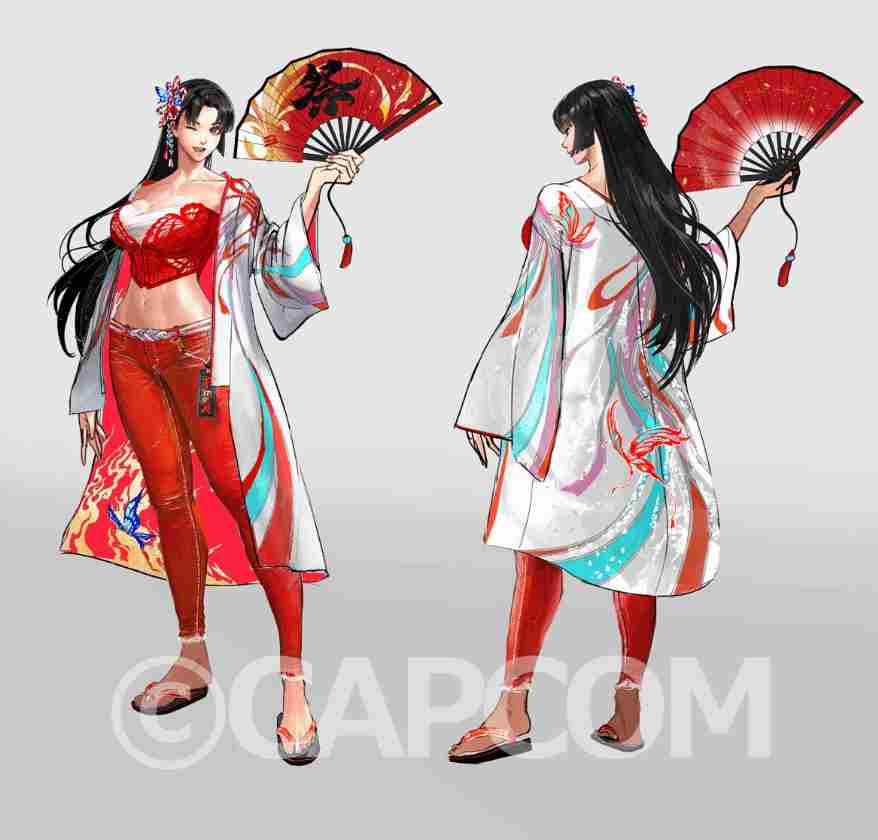 街头霸王6不知火舞新皮肤原画曝光可爱性感并存