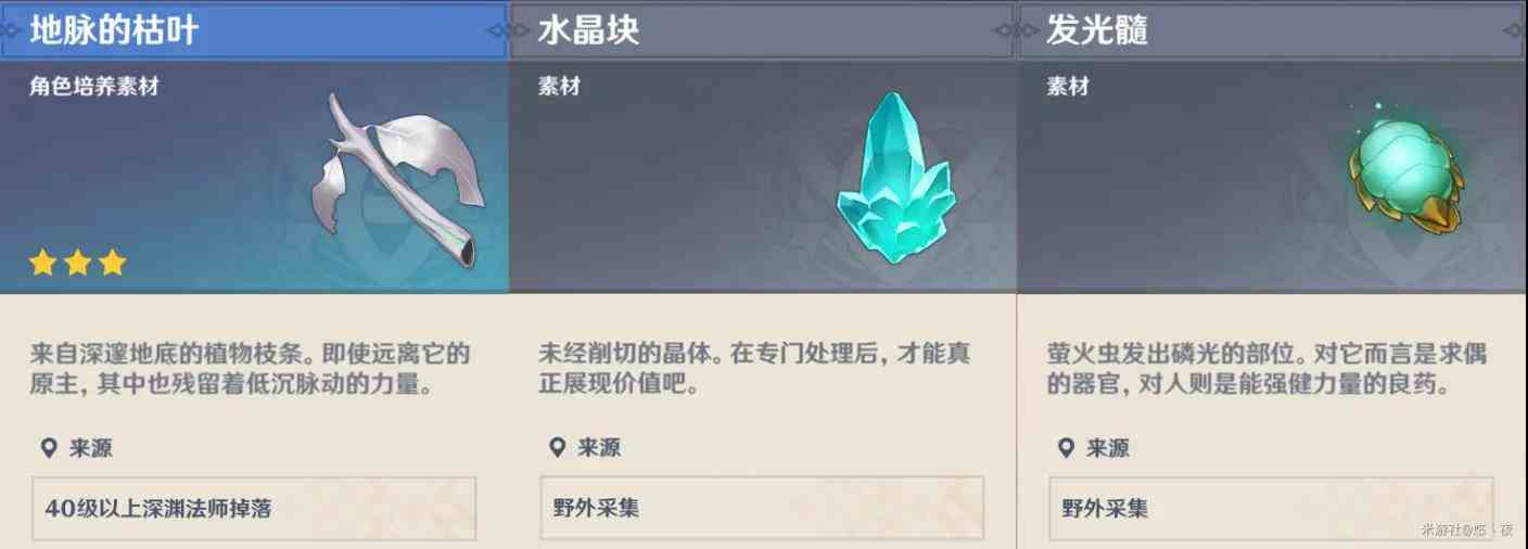原神口袋锚点制作材料