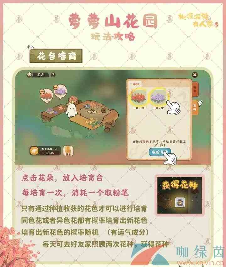 《桃源深处有人家》萝萝山花园玩法介绍