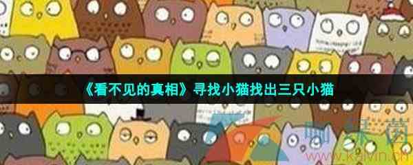 《看不见的真相》寻找小猫找出三只小猫
