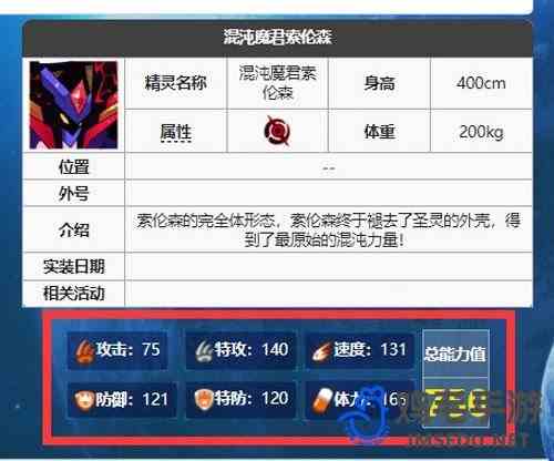 《赛尔号》混沌魔君索伦森配置攻略