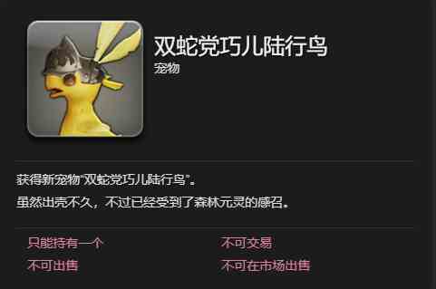 ff14双蛇党巧儿陆行鸟获得方法图3