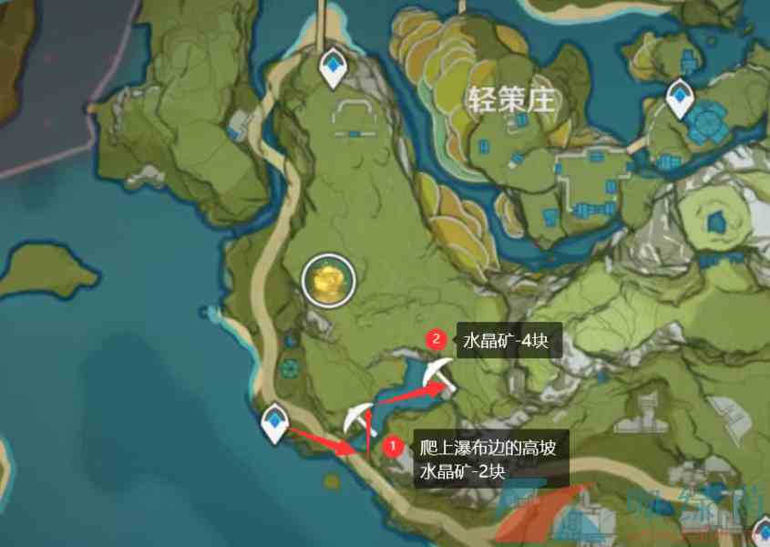 《原神》3.1水晶矿分布位置一览