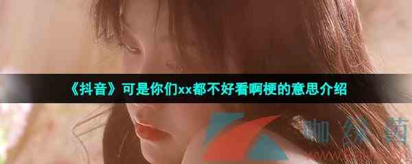 《抖音》可是你们xx都不好看啊梗的意思介绍