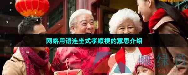 网络用语连坐式孝顺梗的意思介绍