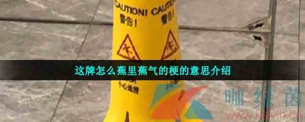 这牌怎么蕉里蕉气的梗的意思介绍