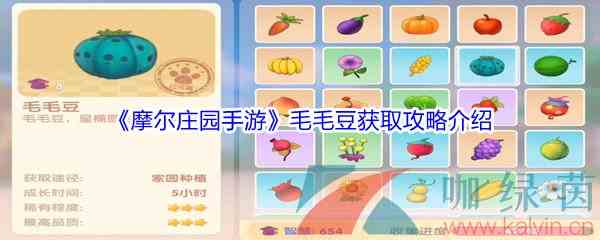 《摩尔庄园手游》毛毛豆获取攻略介绍