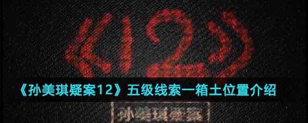 《孙美琪疑案12》五级线索一箱土位置介绍