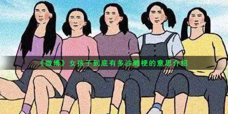 《微博》女孩子到底有多沙雕梗的意思介绍