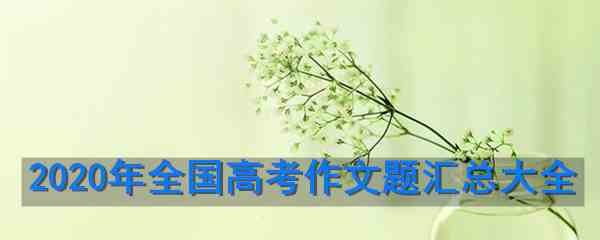 2020年全国高考作文题汇总大全