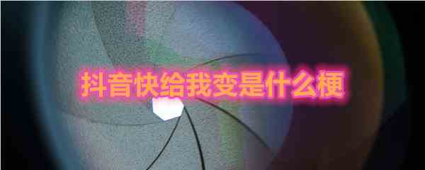 《抖音》快给我变梗介绍