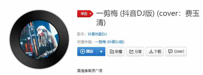 《抖音》一剪梅DJ音乐分享