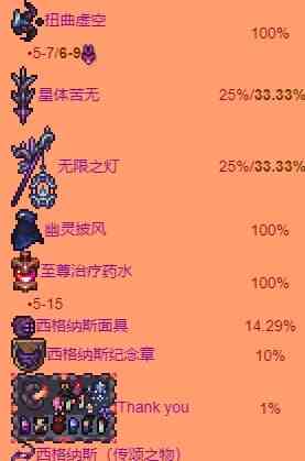 泰拉瑞亚神之使徒西格纳斯掉落物有哪些 神之使徒西格纳斯掉落物一览